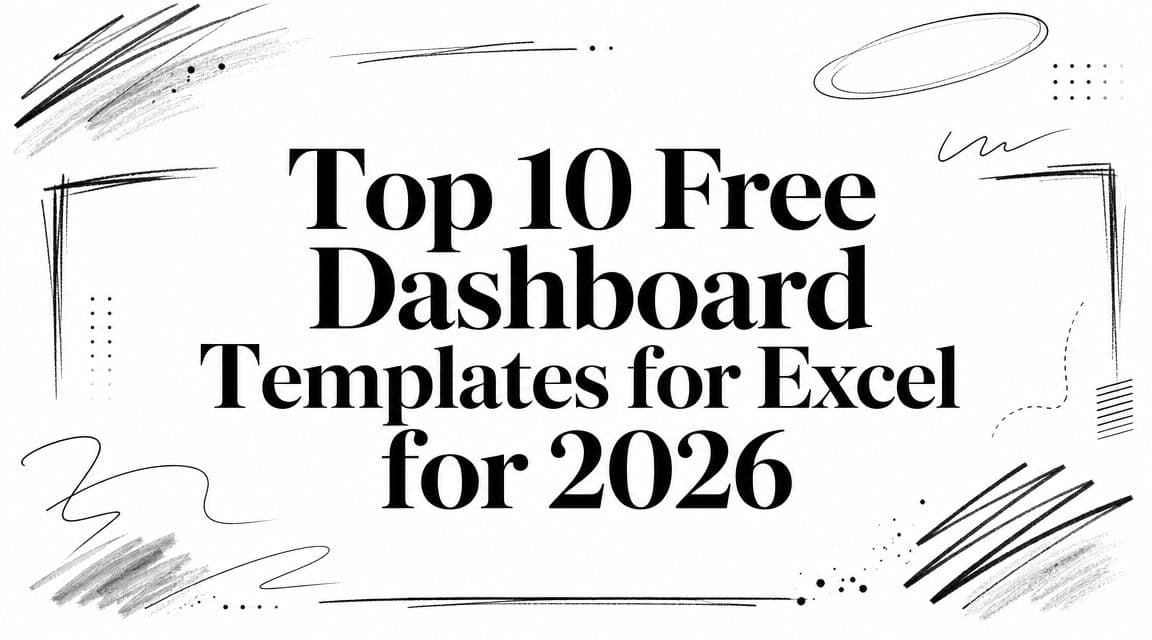 Top 10 Free Dashboard Templates for Excel for 2026