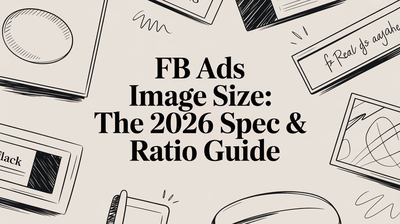 FB Ads Image Size: The 2026 Spec & Ratio Guide