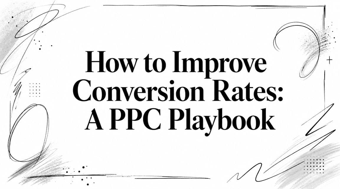 How to Improve Conversion Rates: A PPC Playbook