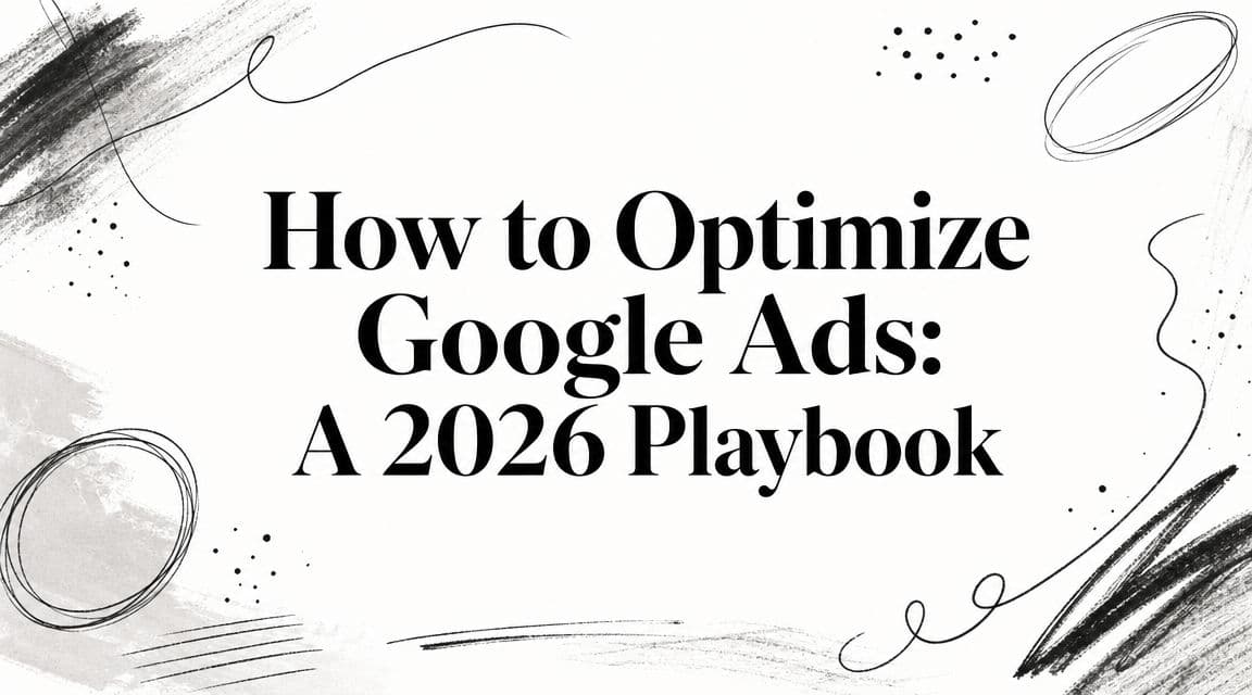 How to Optimize Google Ads: A 2026 Playbook