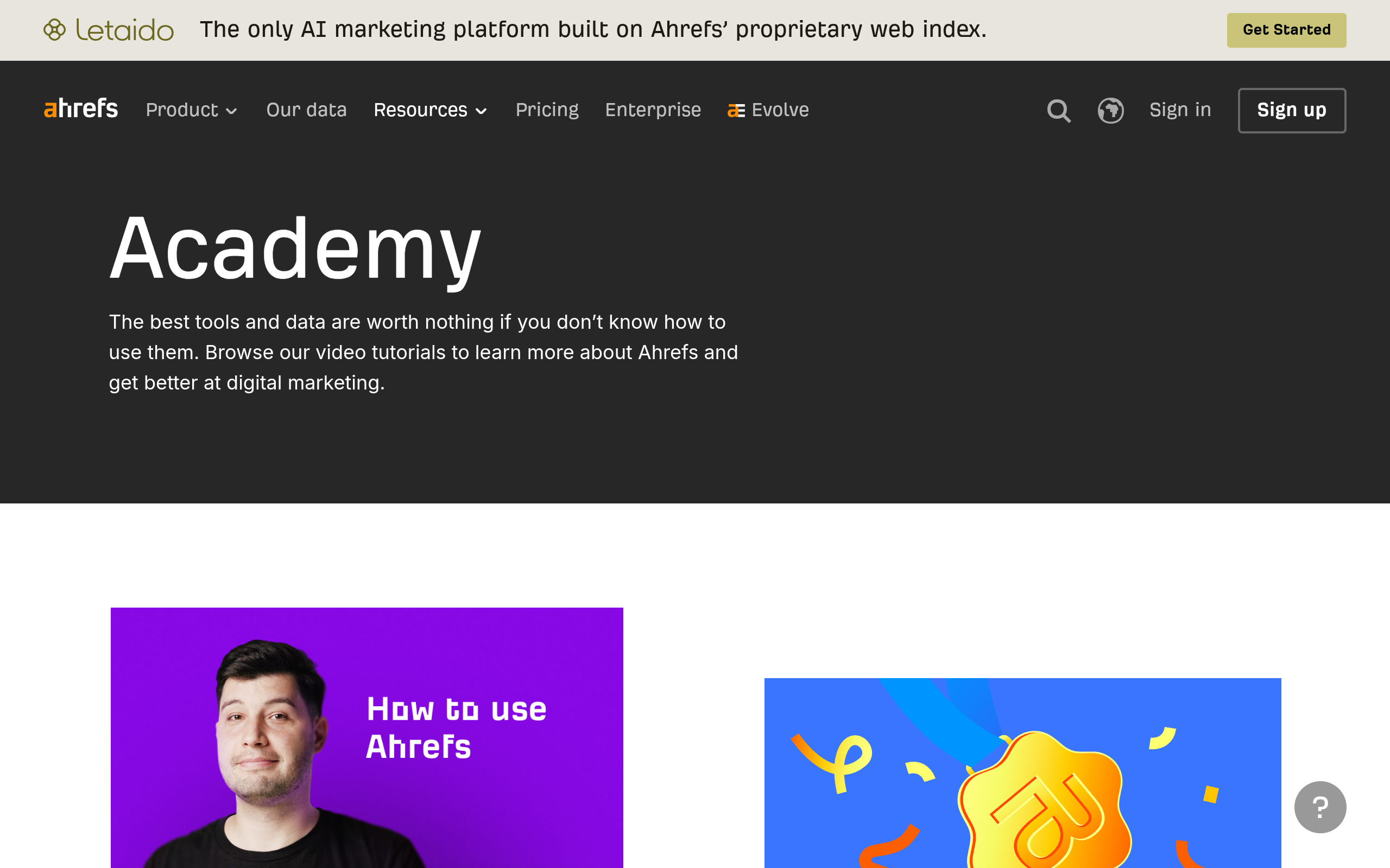 Ahrefs Academy