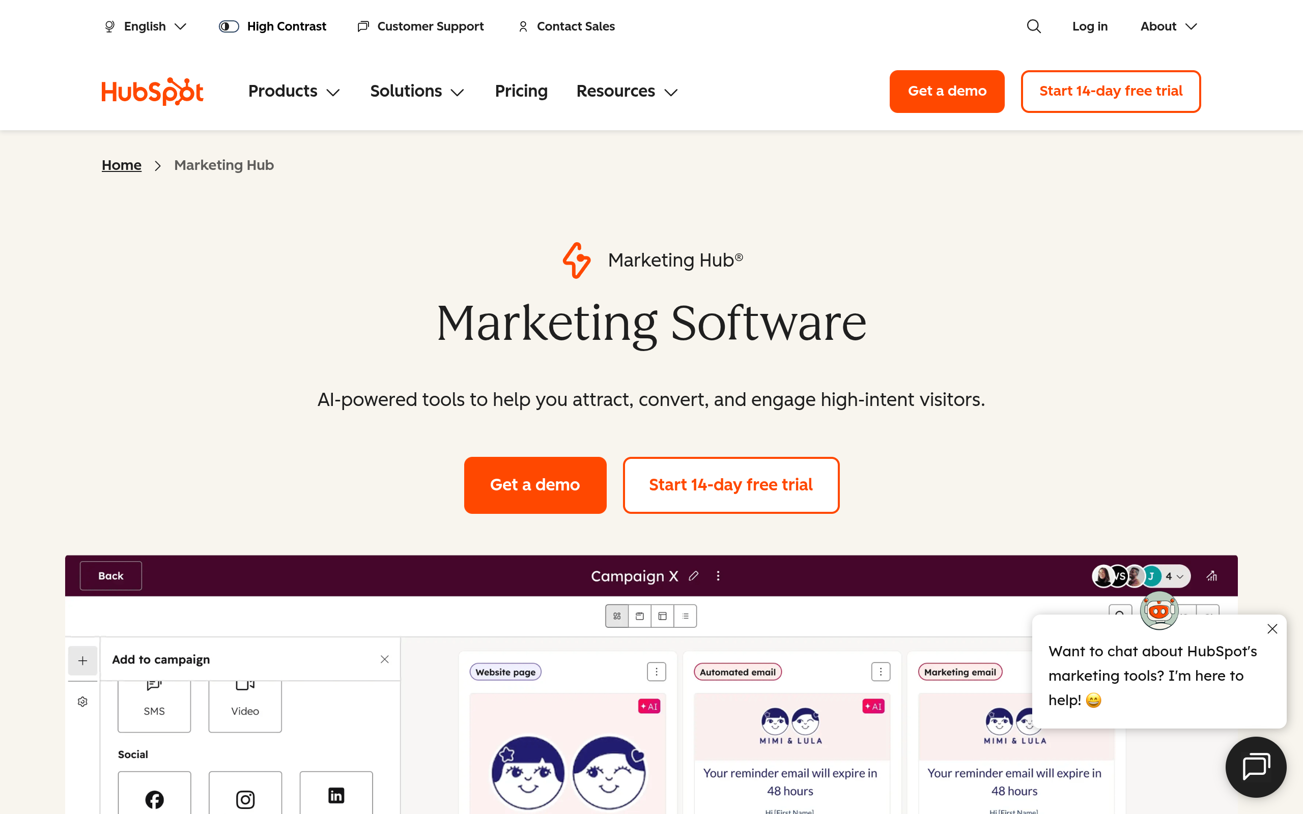 HubSpot Marketing Hub