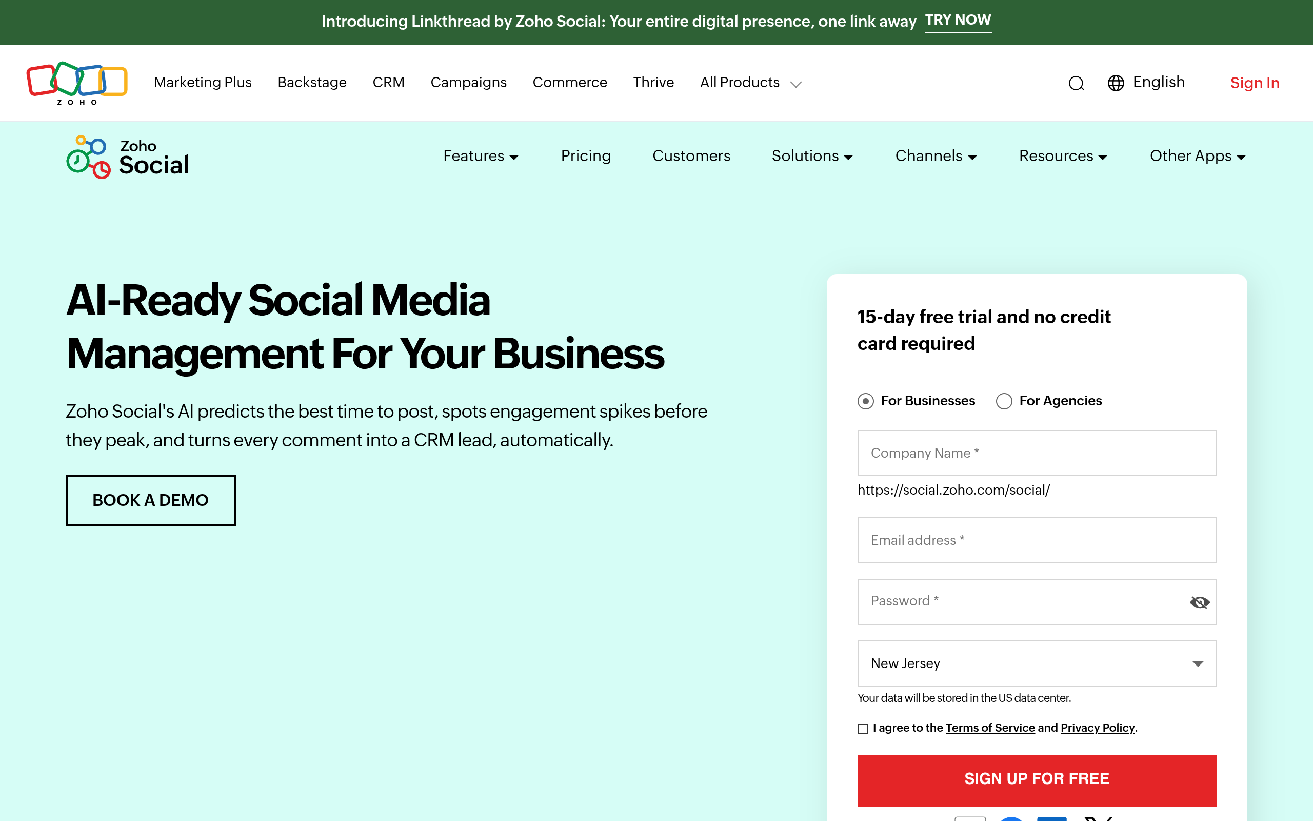 Zoho Social