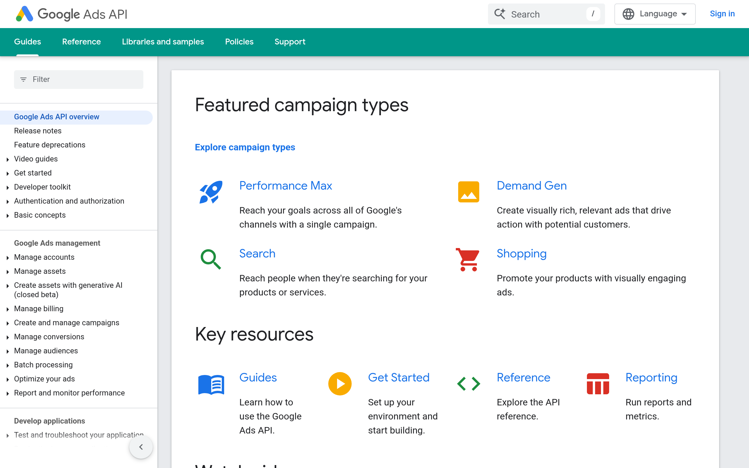 Google Ads API